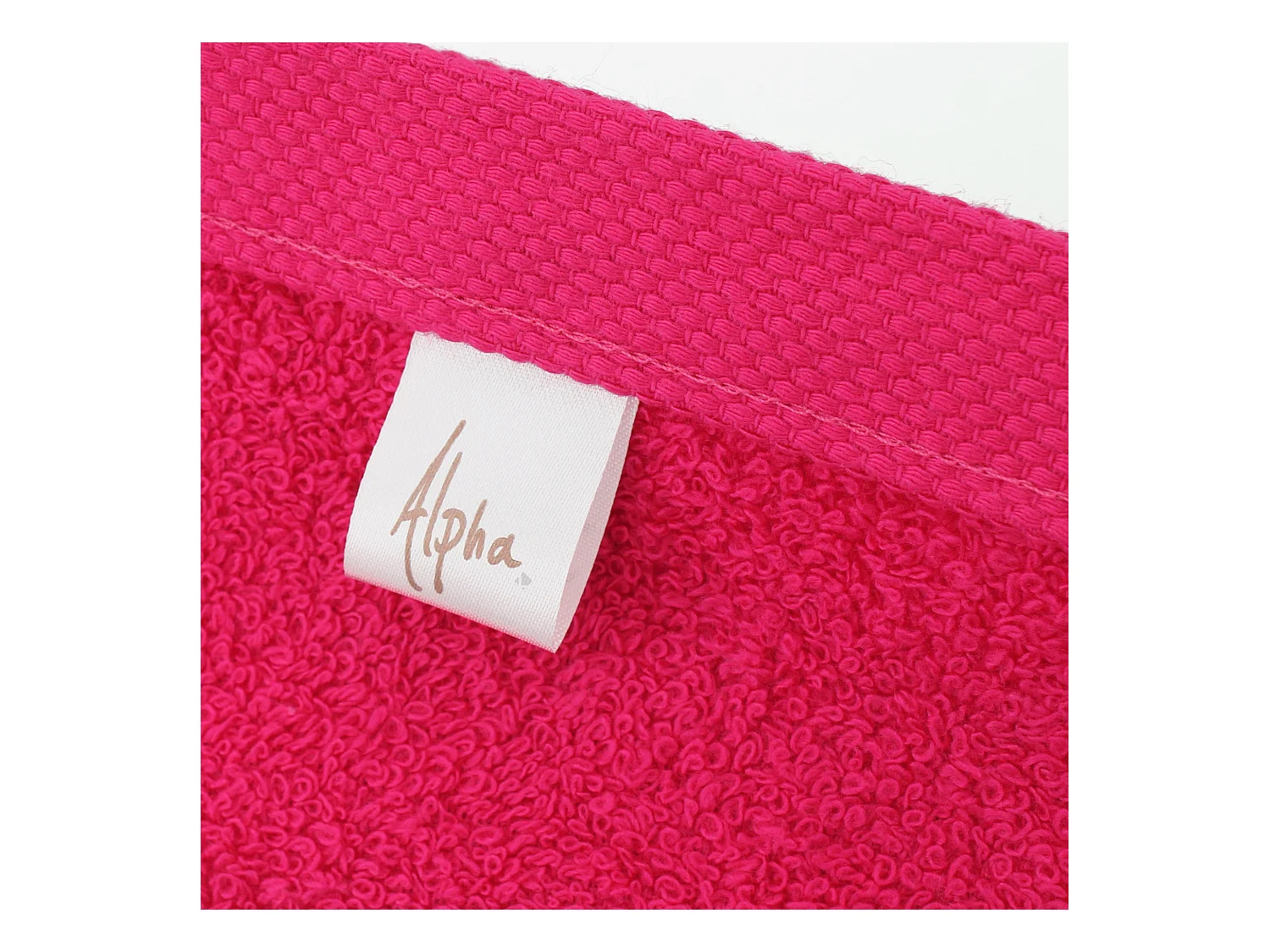 Lot de 12 serviettes invité 30x30 cm ALPHA rose Fuschia