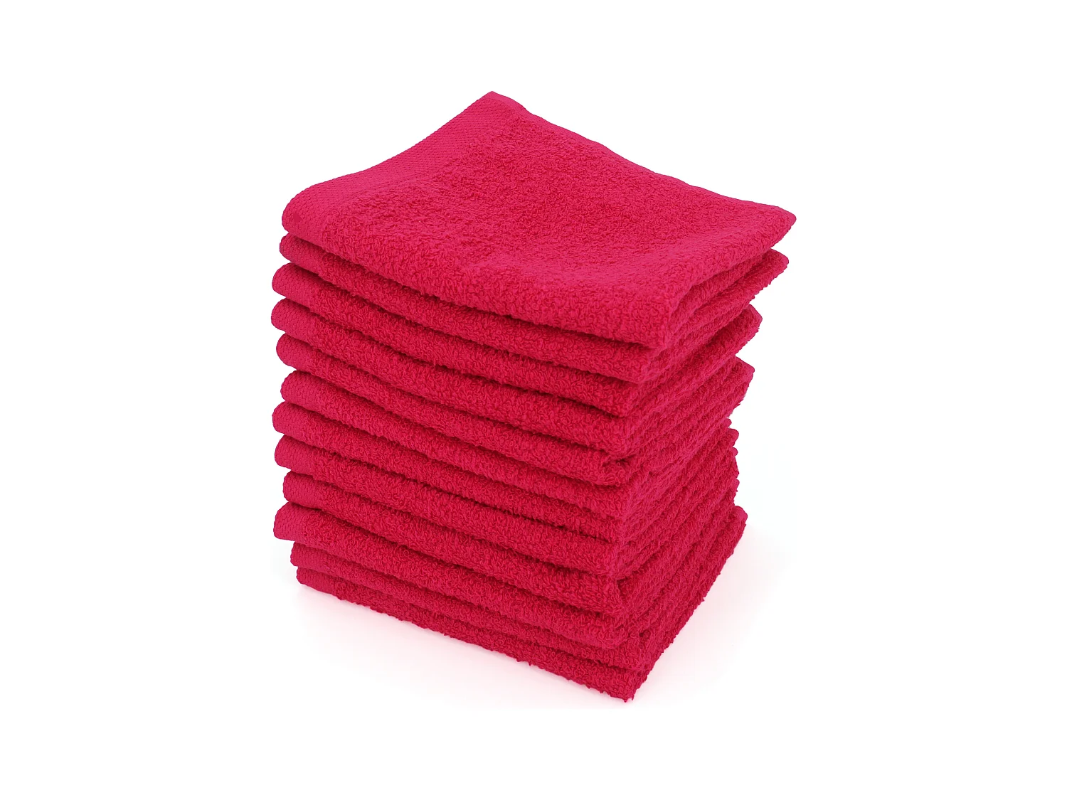 Lot de 12 serviettes invité 30x30 cm ALPHA rose Fuschia