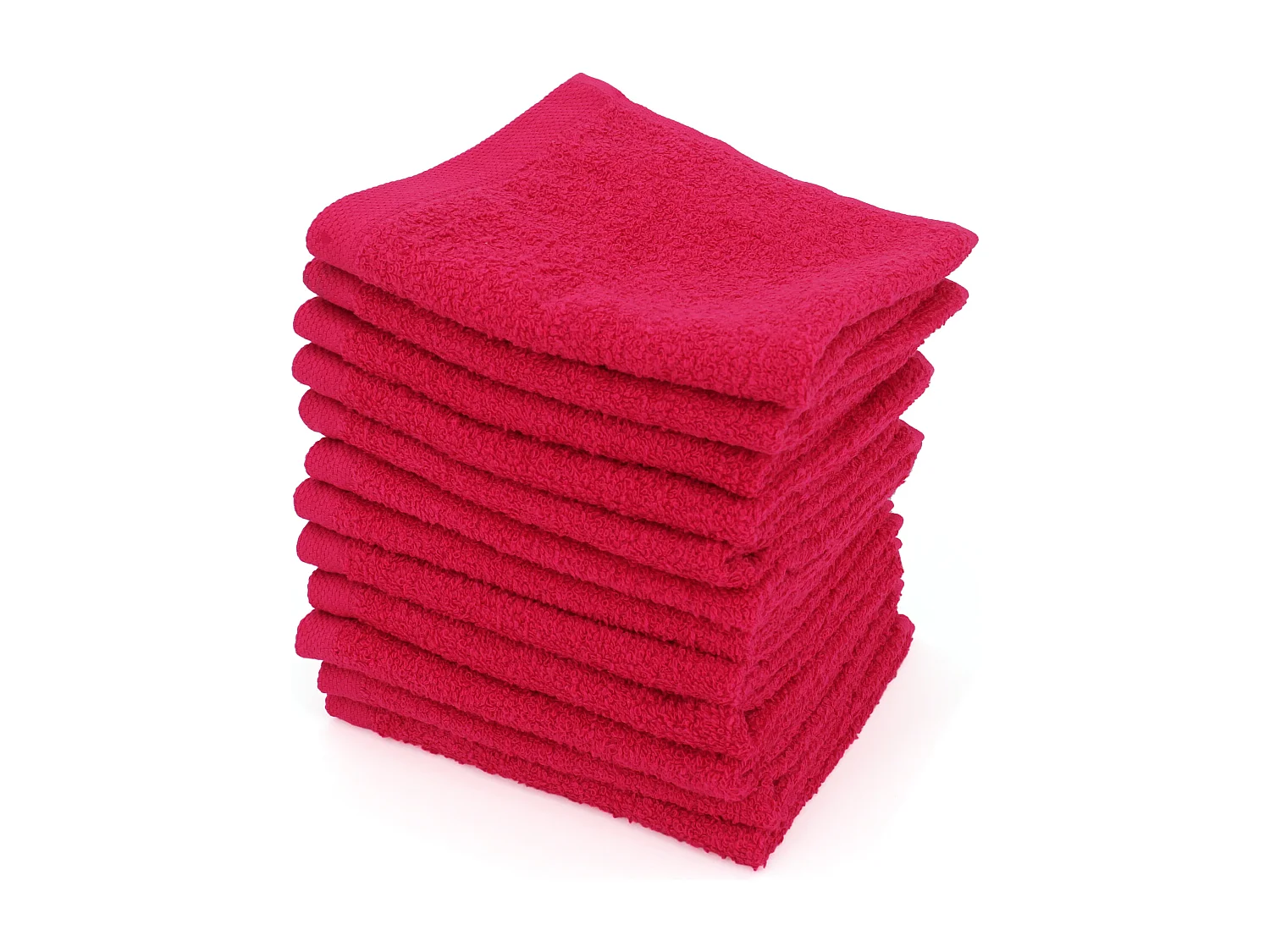 Lot de 12 serviettes invité 30x30 cm ALPHA rose Fuschia