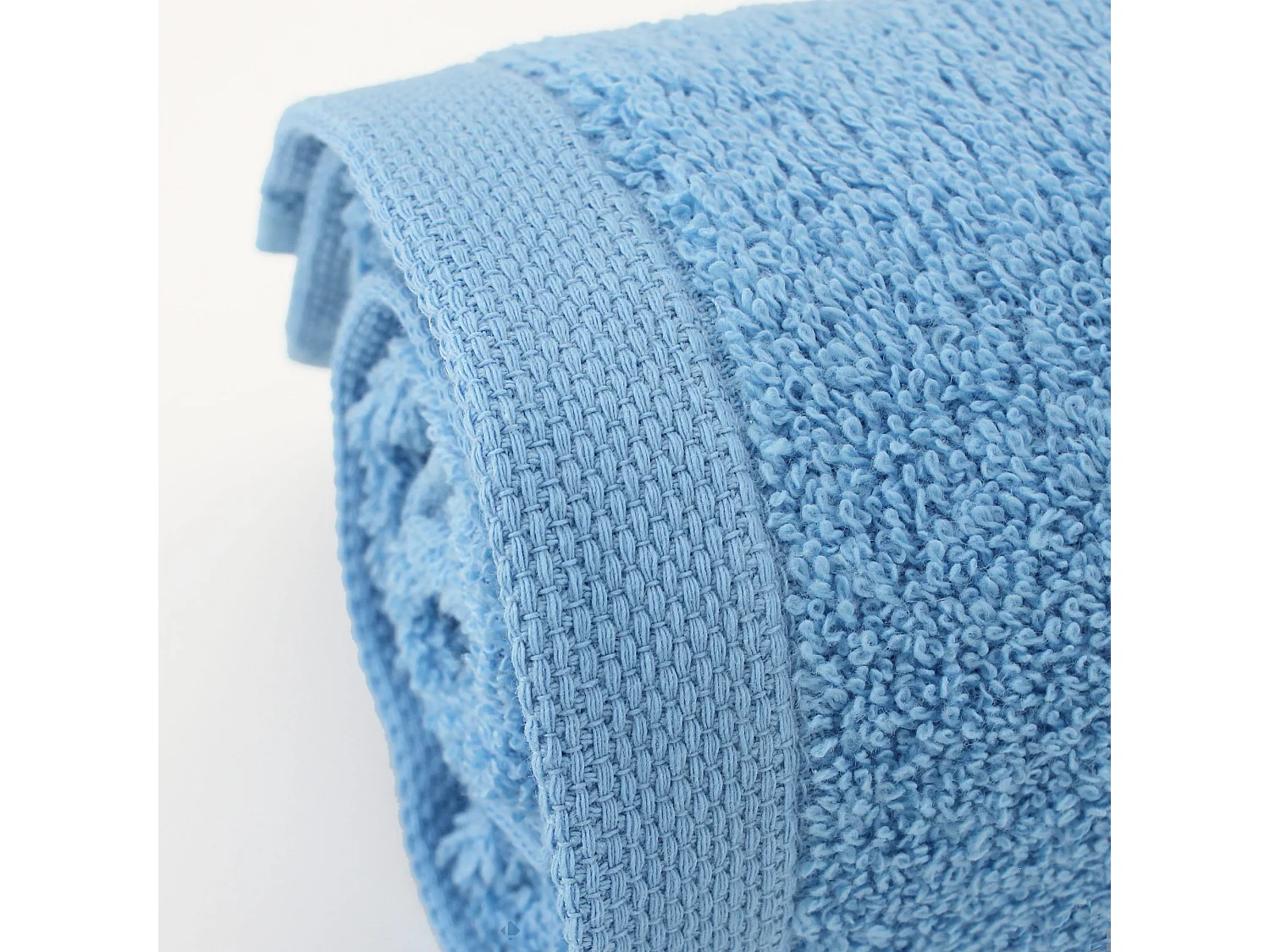 Lot de 12 serviettes invité 30x30 cm ALPHA bleu Ciel