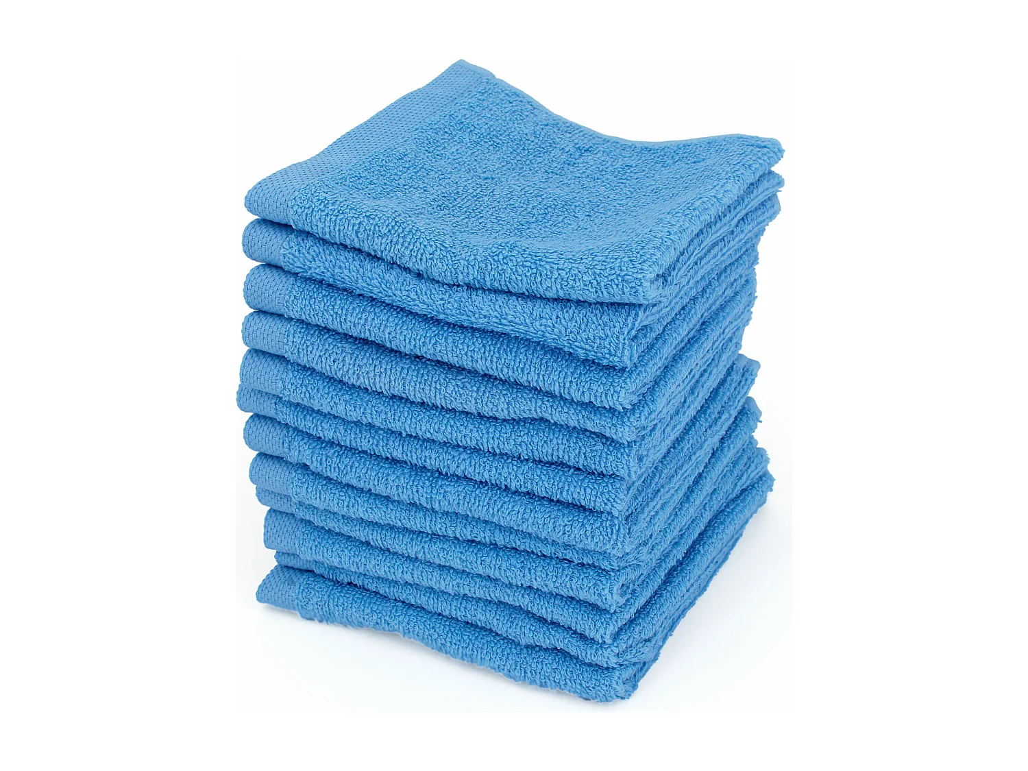 Lot de 12 serviettes invité 30x30 cm ALPHA bleu Turquoise