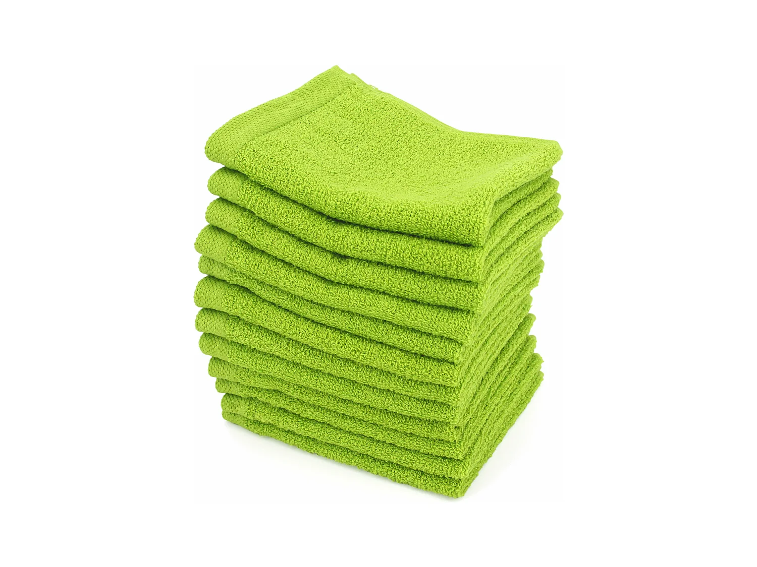 Lot de 12 serviettes invité 30x30 cm ALPHA vert Pistache