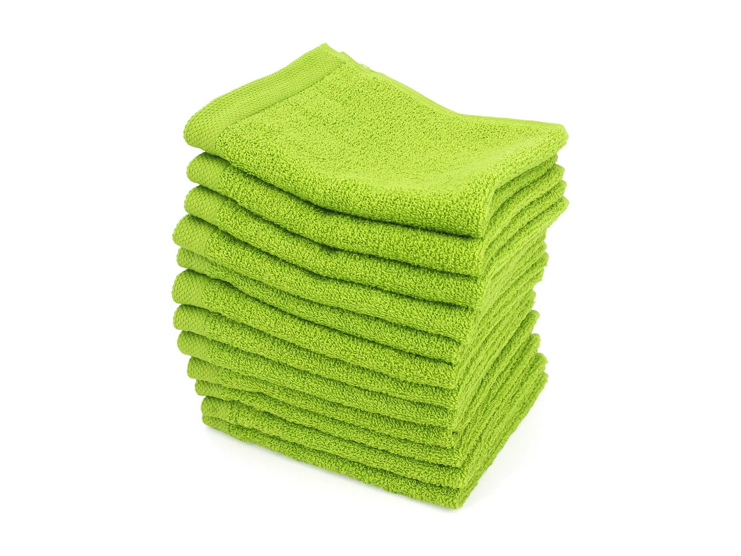 Lot de 12 serviettes invité 30x30 cm ALPHA vert Pistache