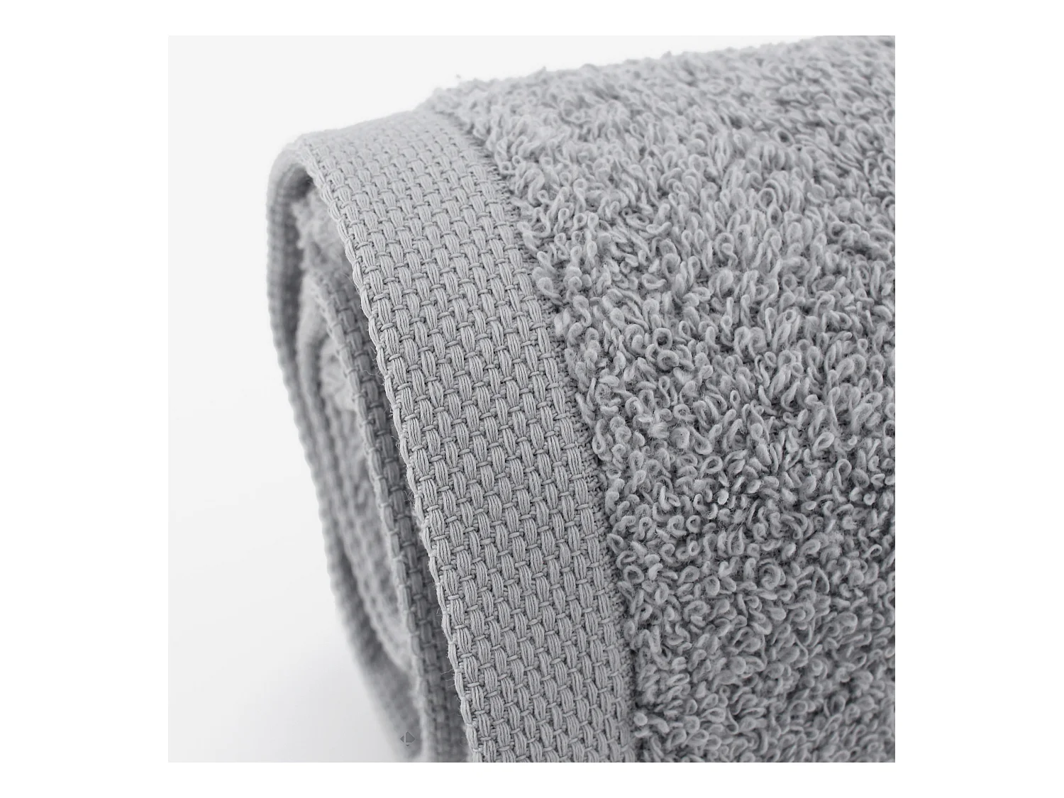 Lot de 12 serviettes invité 30x30 cm ALPHA gris Argent