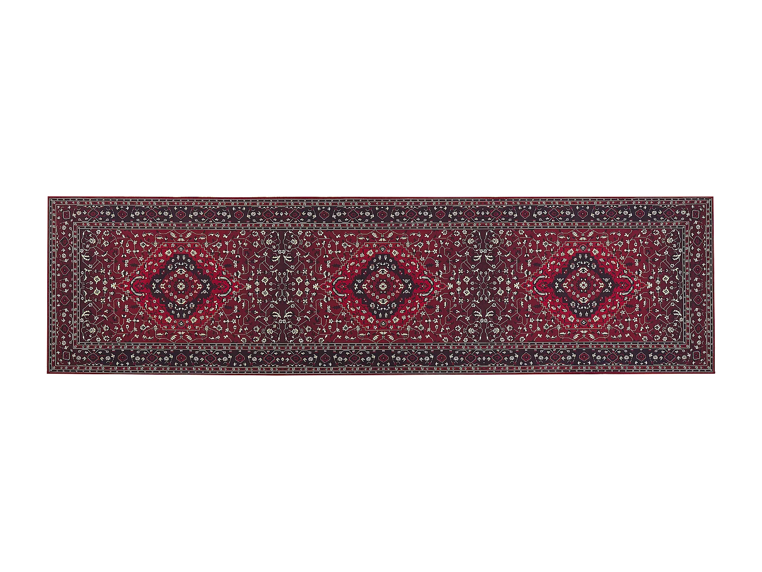 Dywan 80 x 300 cm czerwony VADKADAM