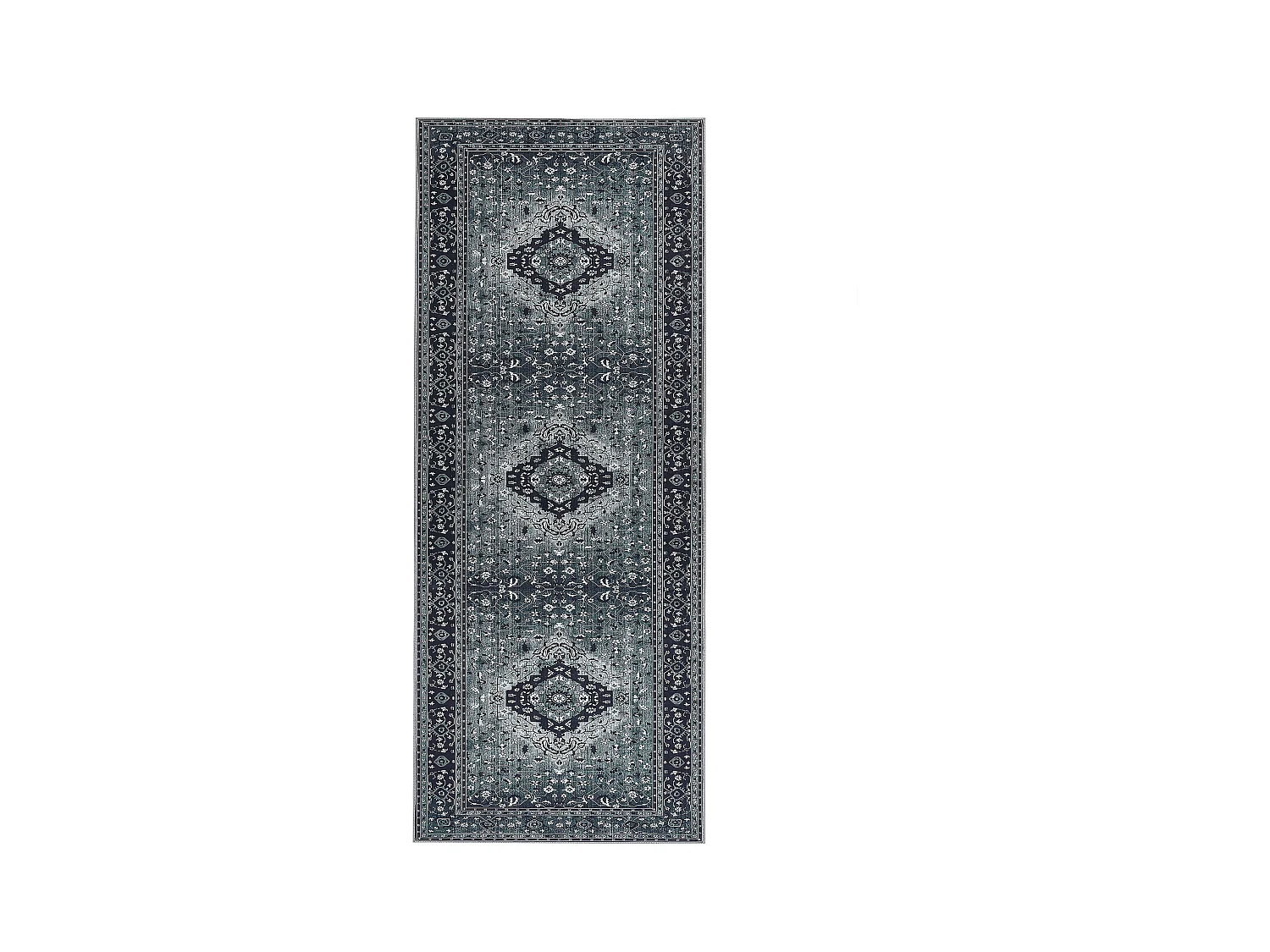 Vloerkleed polyester grijs 80 x 200 cm VADKADAM