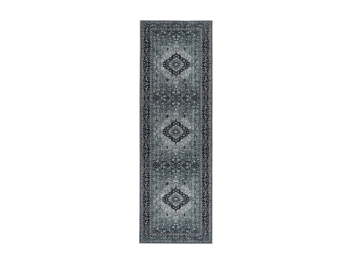 Alfombra gris/blanco/negro 80 x 240 cm VADKADAM