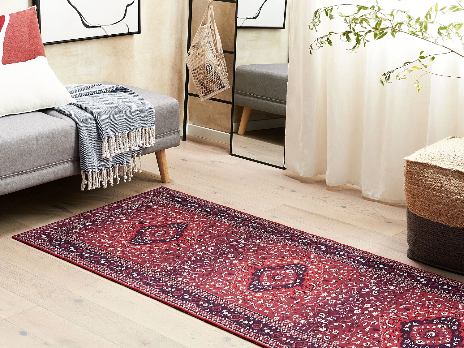 Tapis rouge 70 x 200 cm VADKADAM