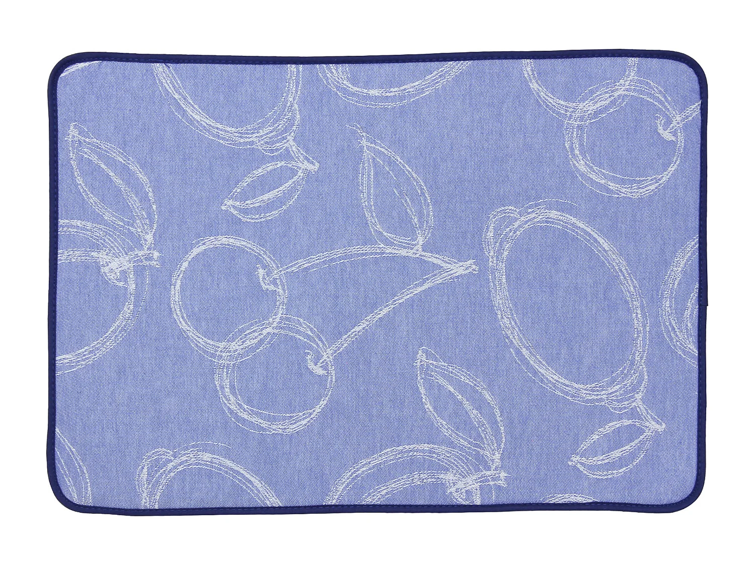 Lot de 2 sets de table matelassés 35x50 cm coton LINE Bleu