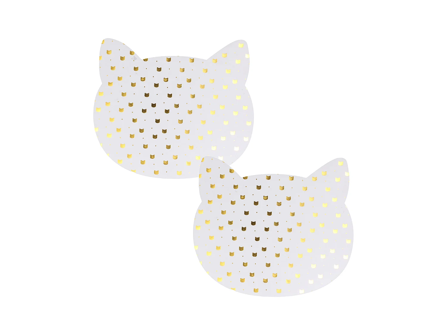 Lot de 2 sets de table enfant CHAT Doré