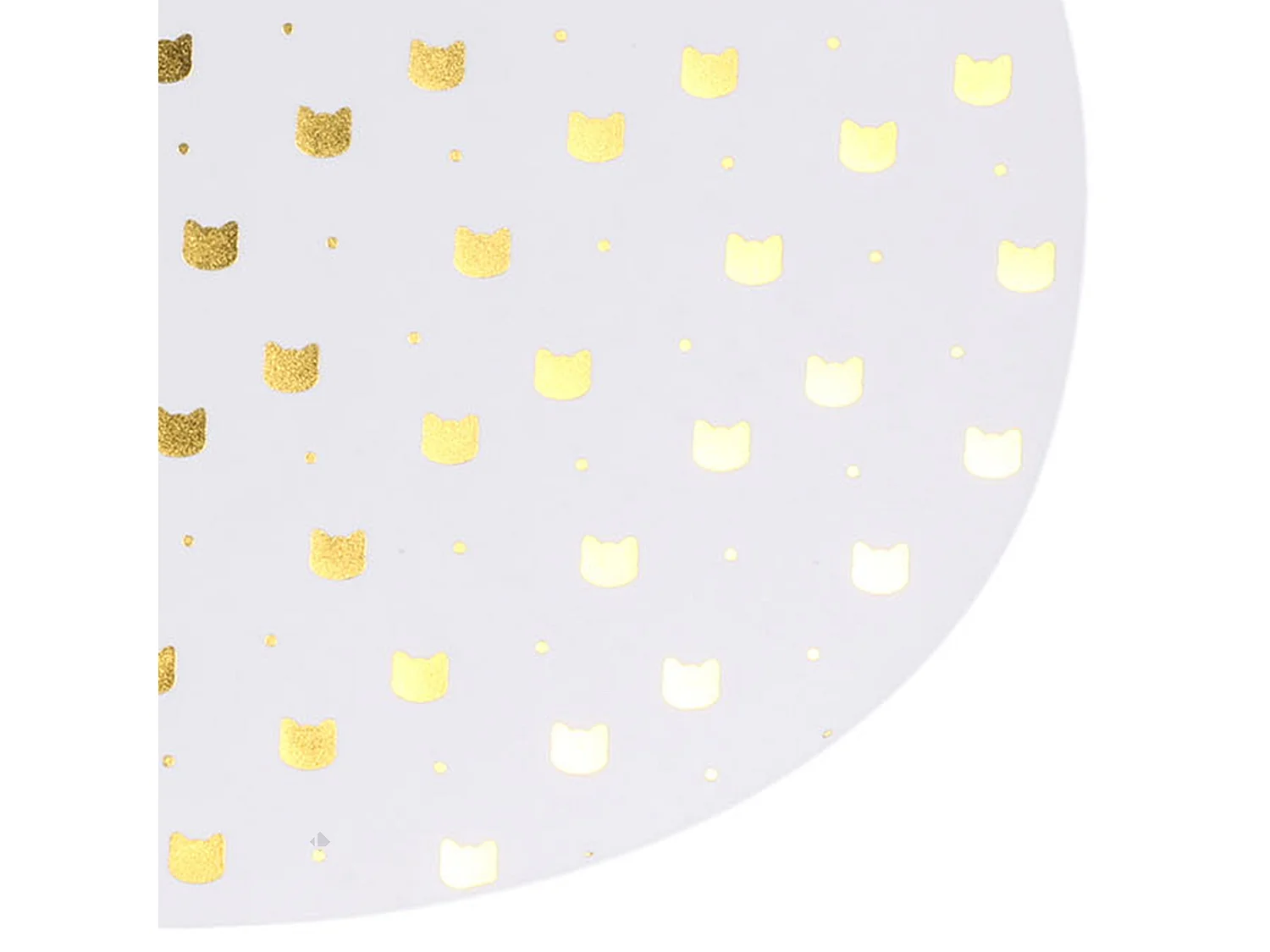 Lot de 2 sets de table enfant CHAT Doré