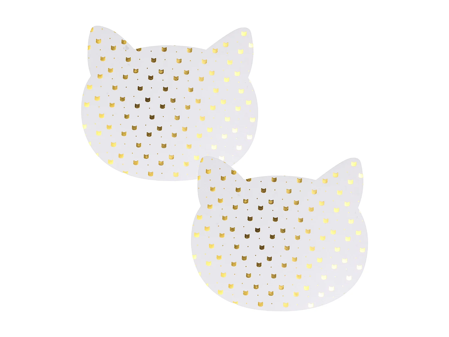 Lot de 2 sets de table enfant CHAT Doré