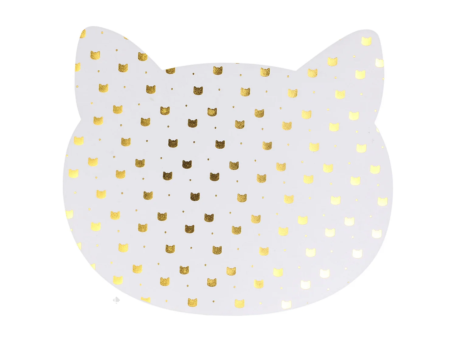 Lot de 2 sets de table enfant CHAT Doré