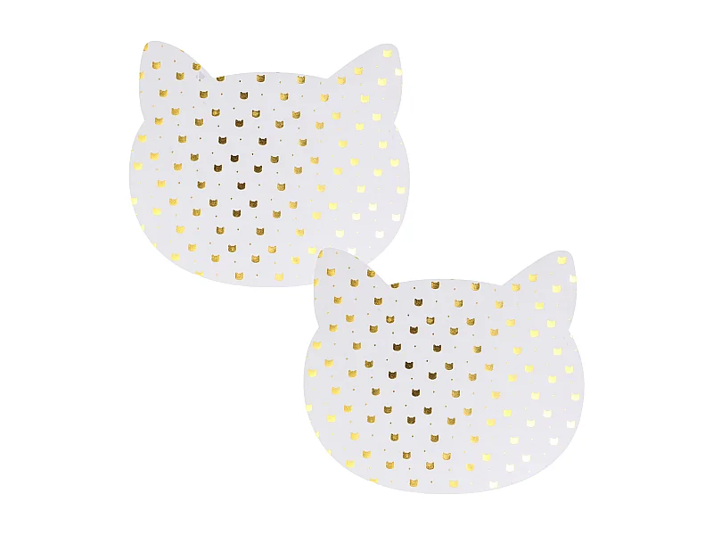 Lot de 2 sets de table enfant CHAT Doré