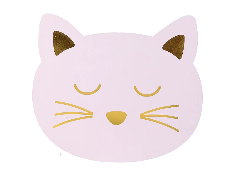 Lot de 2 sets de table enfant CHAT Rose