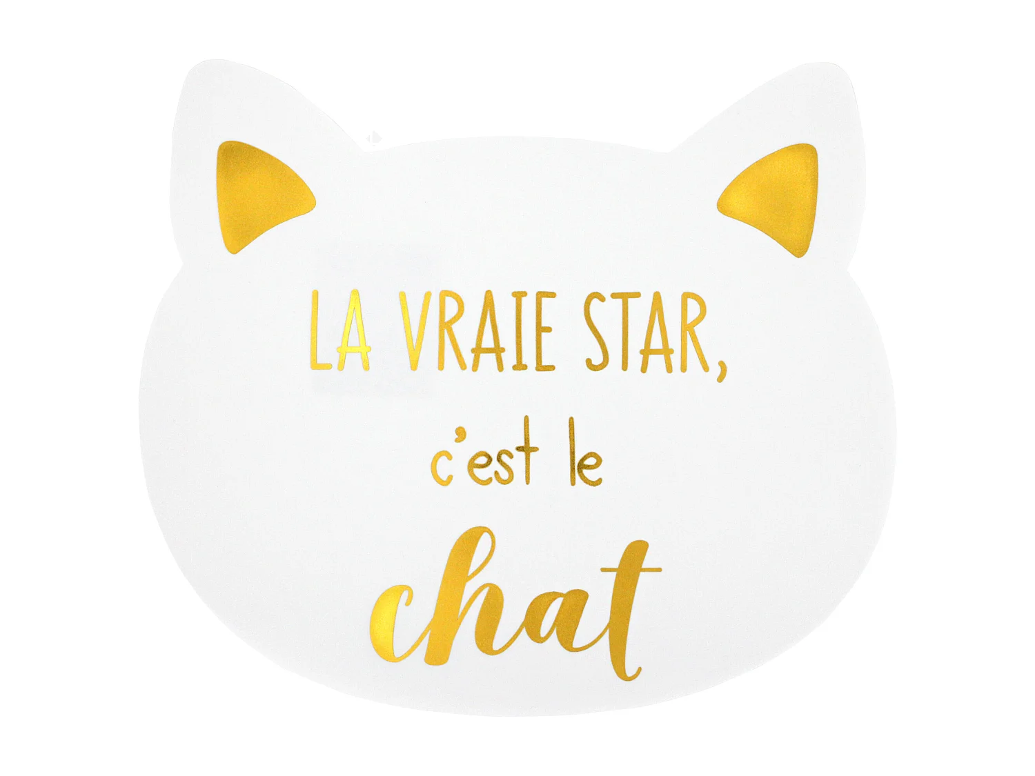 Lot de 2 sets de table enfant CHAT Blanc