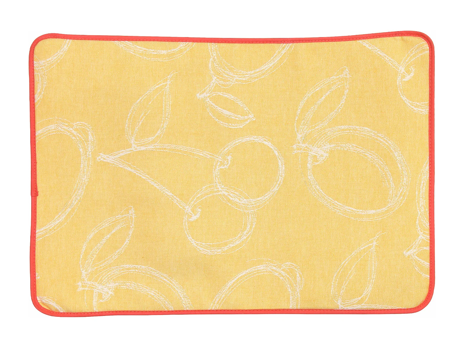 Lot de 2 sets de table matelassés 35x50 cm coton LINE Orange