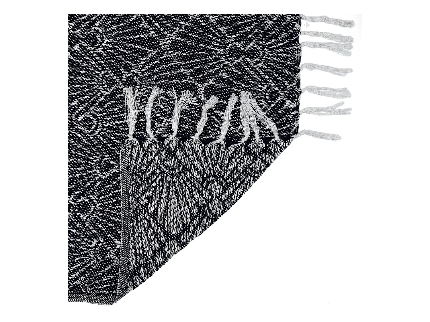 Jeté de canapé 120x150 cm SOLEIL Blanc/Bleu