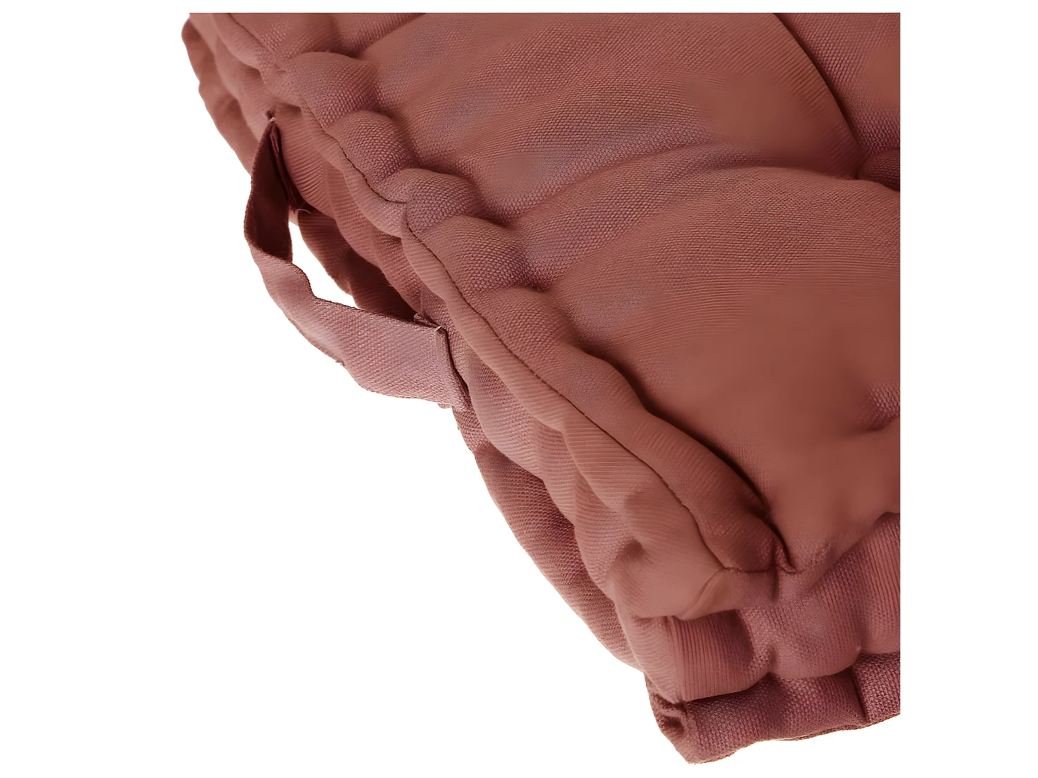 Coussin de Sol  en Coton Terracotta  40 x 40 cm