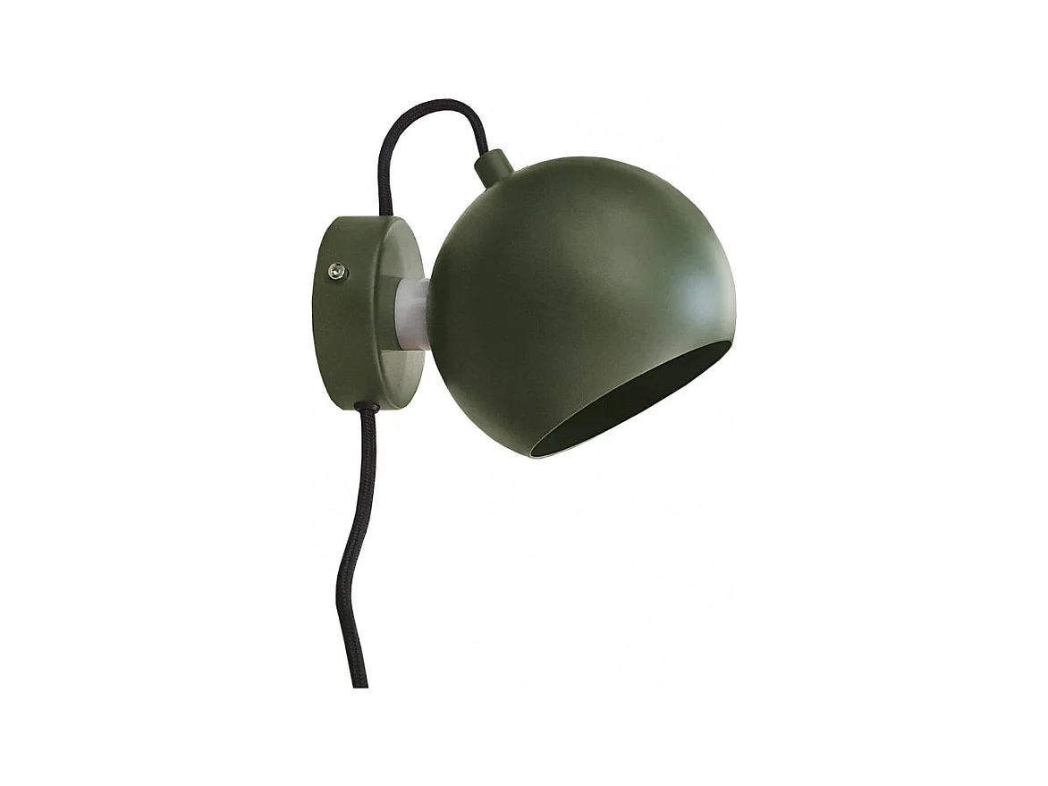 Applique murale vert kaki abat-jour orientable métal vert - PIXAR 8327