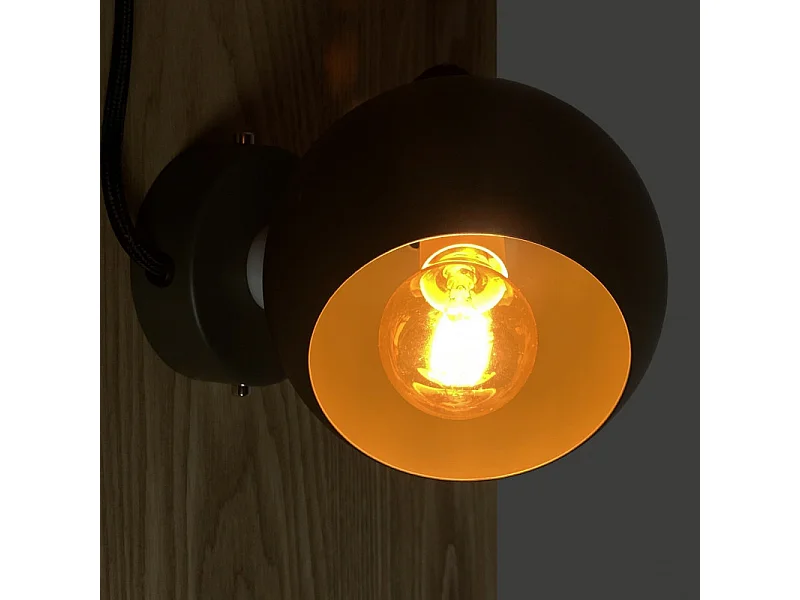 Applique murale vert kaki abat-jour orientable métal vert - PIXAR 8327