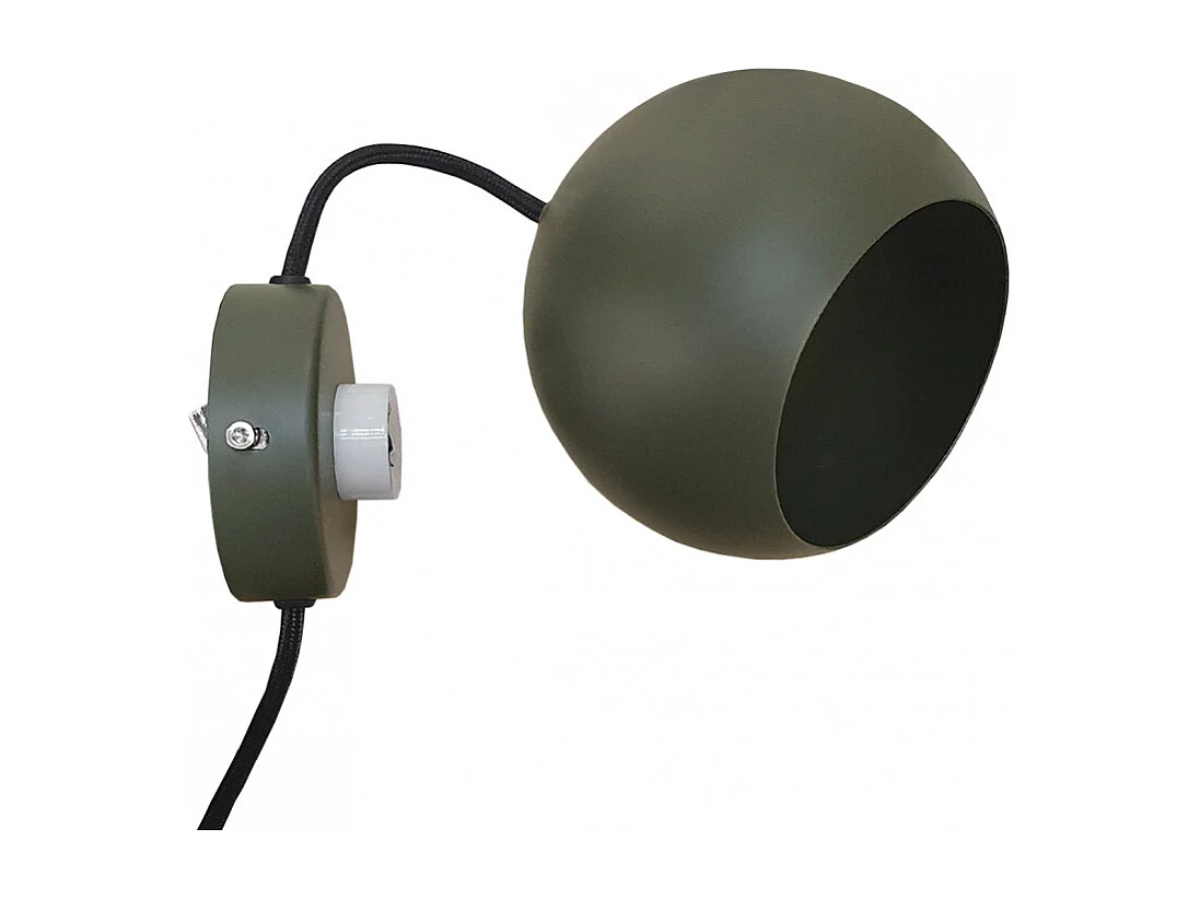 Applique murale vert kaki abat-jour orientable métal vert - PIXAR 8327