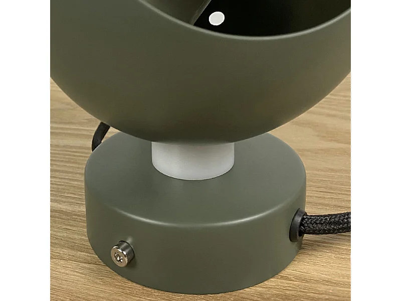 Applique murale vert kaki abat-jour orientable métal vert - PIXAR 8327