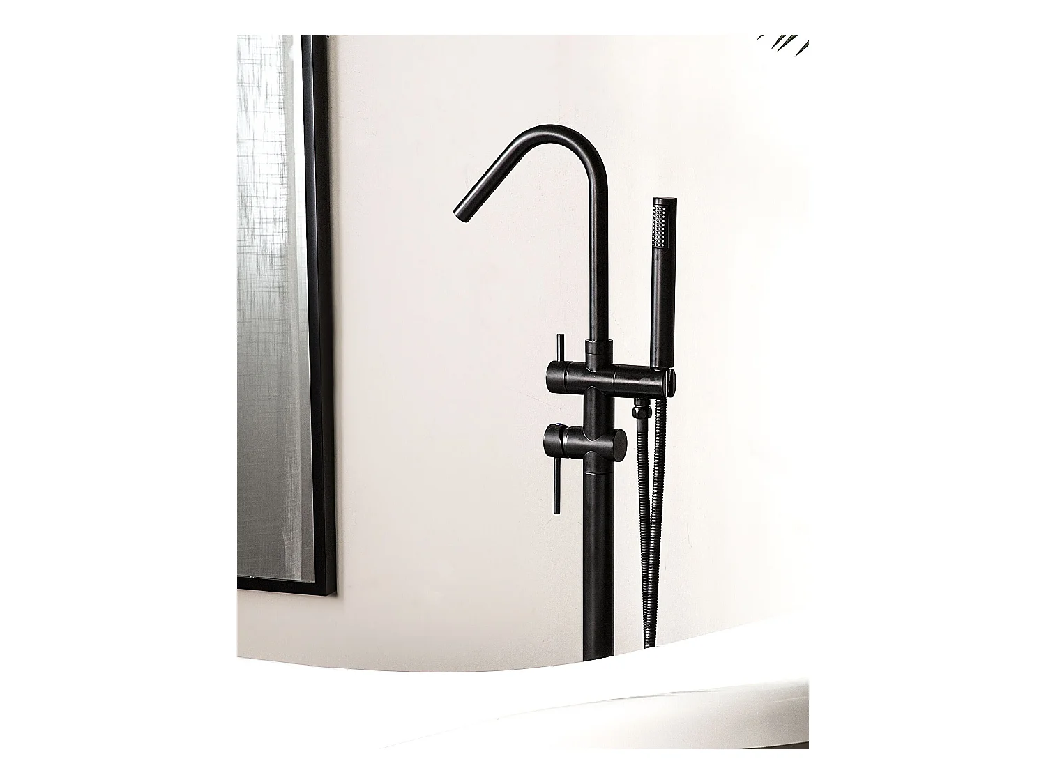 Robinet de baignoire autoportante VICTORIA Noir