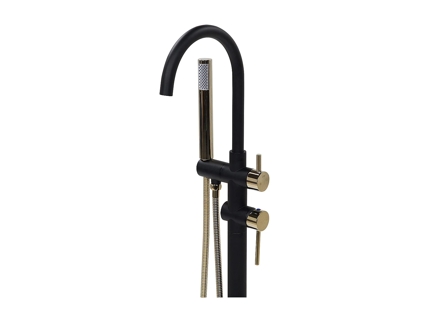 Robinet de baignoire autoportante TUGELA Noir/doré
