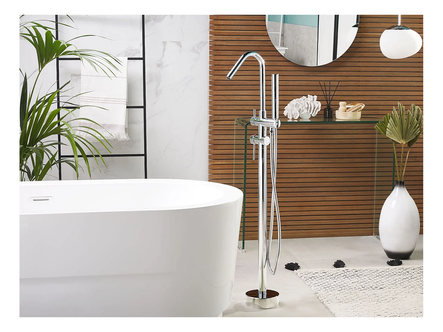 Robinet de baignoire autoportante VICTORIA Argenté