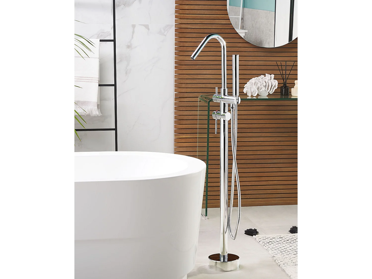 Robinet de baignoire autoportante VICTORIA Argenté