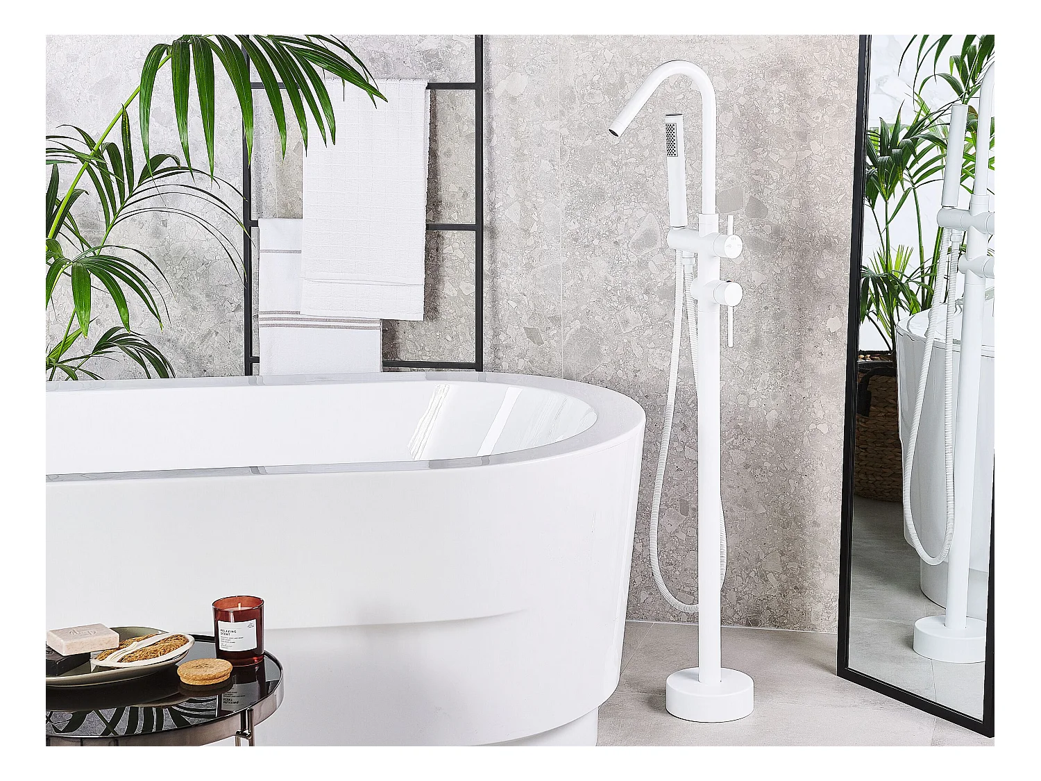 Robinet de baignoire autoportante VICTORIA Blanc