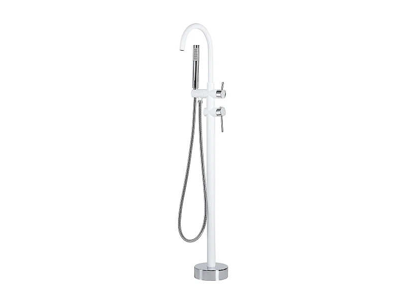 Rubinetteria per vasca da bagno freestanding TUGELA Bianco/ Argento