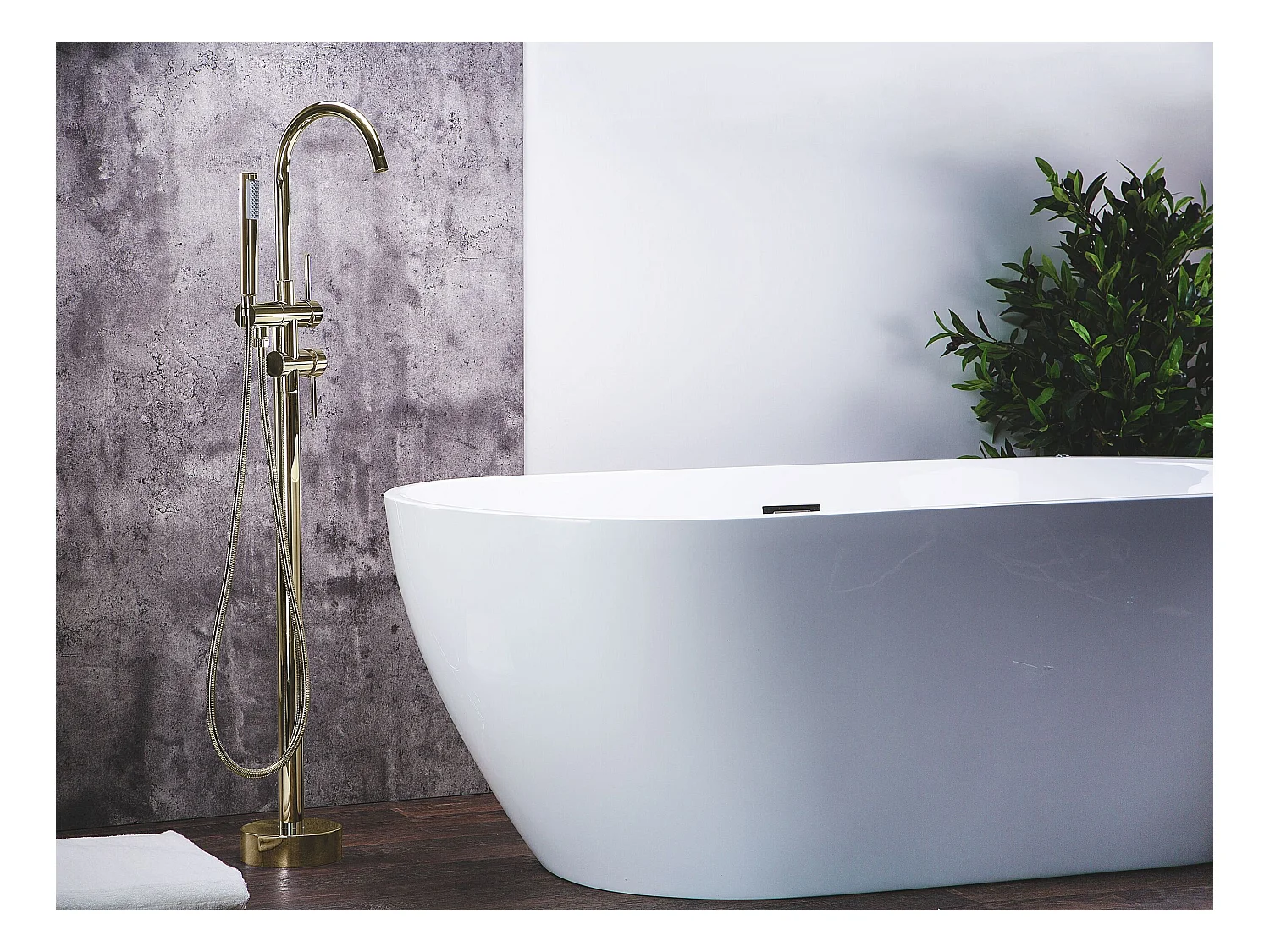 Freistehende Badewannenarmatur TUGELA Gold
