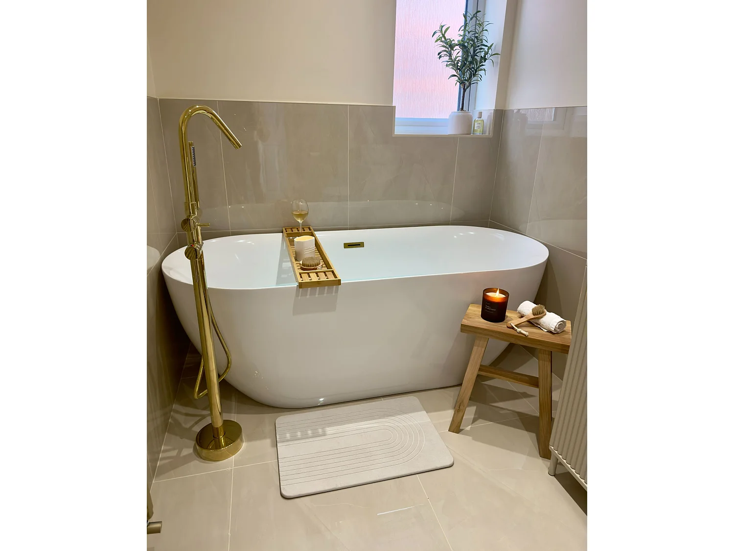 Robinet de baignoire autoportante VICTORIA Doré