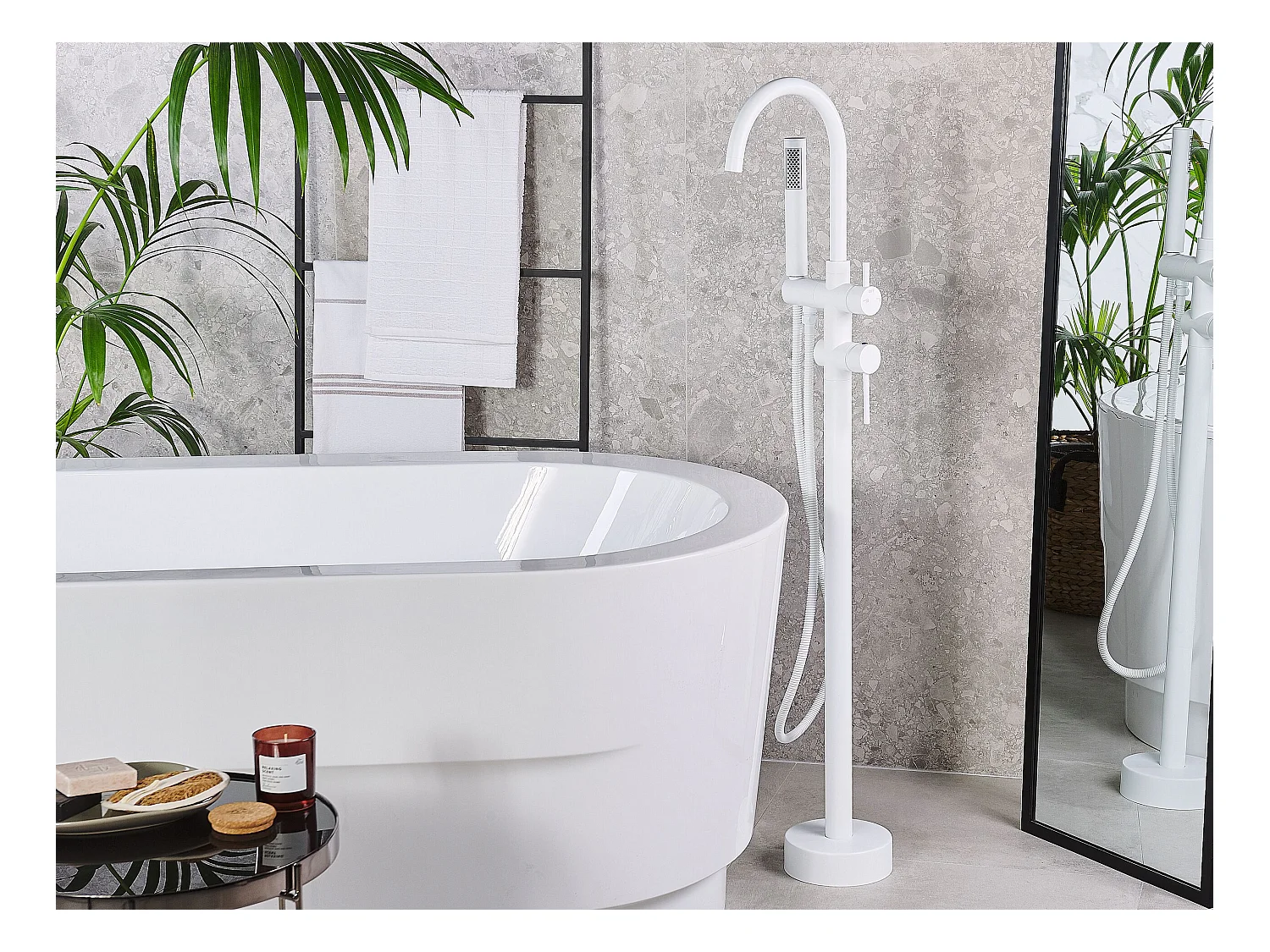 Robinet de baignoire autoportante TUGELA Blanc