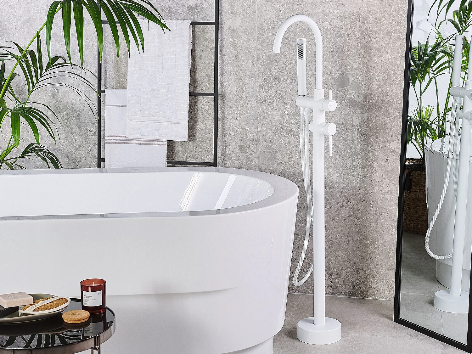 Robinet de baignoire autoportante TUGELA Blanc