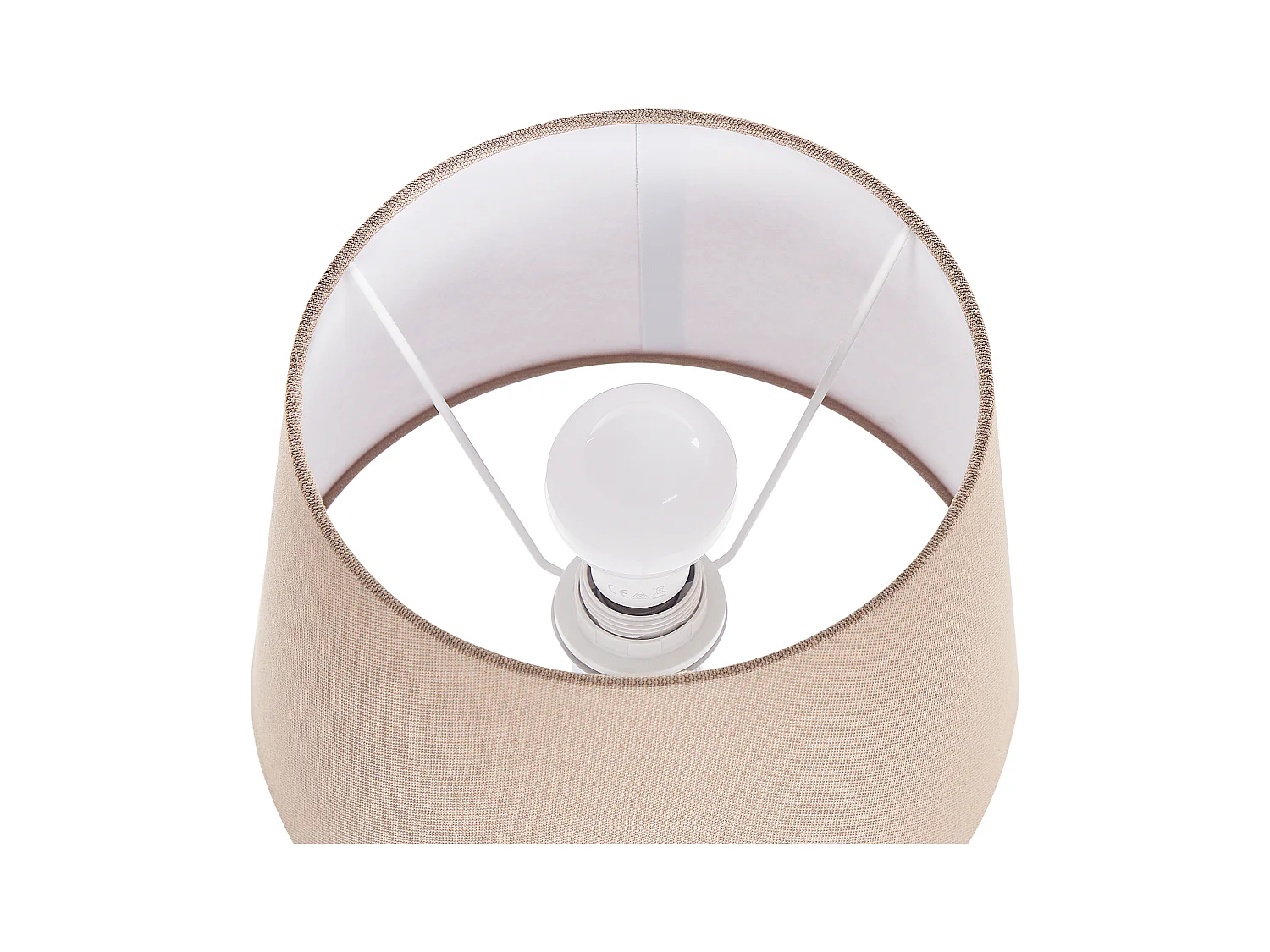 Lampe à poser en céramique bleu et blanc PALAKARIA