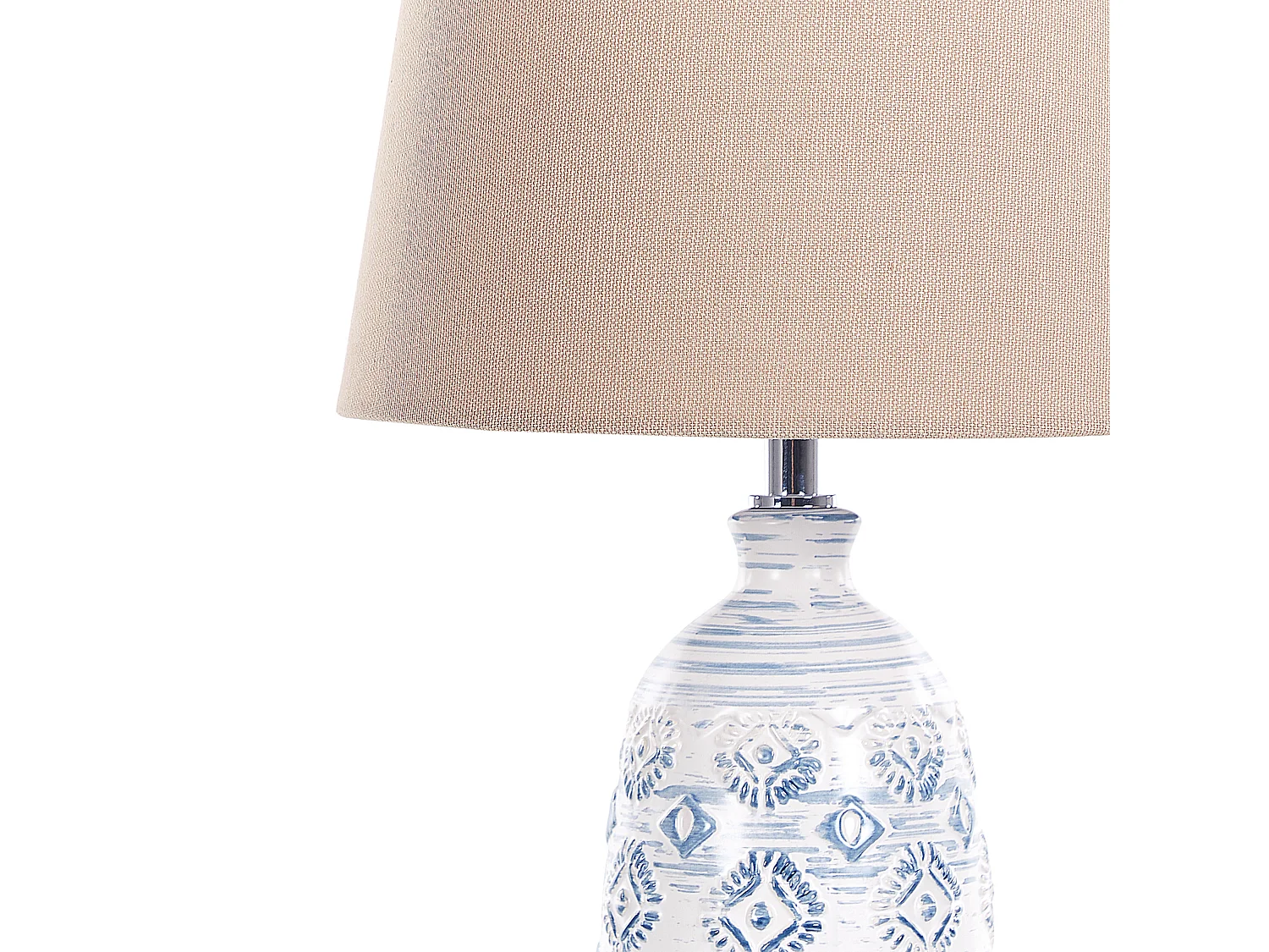 Lampe à poser en céramique bleu et blanc PALAKARIA