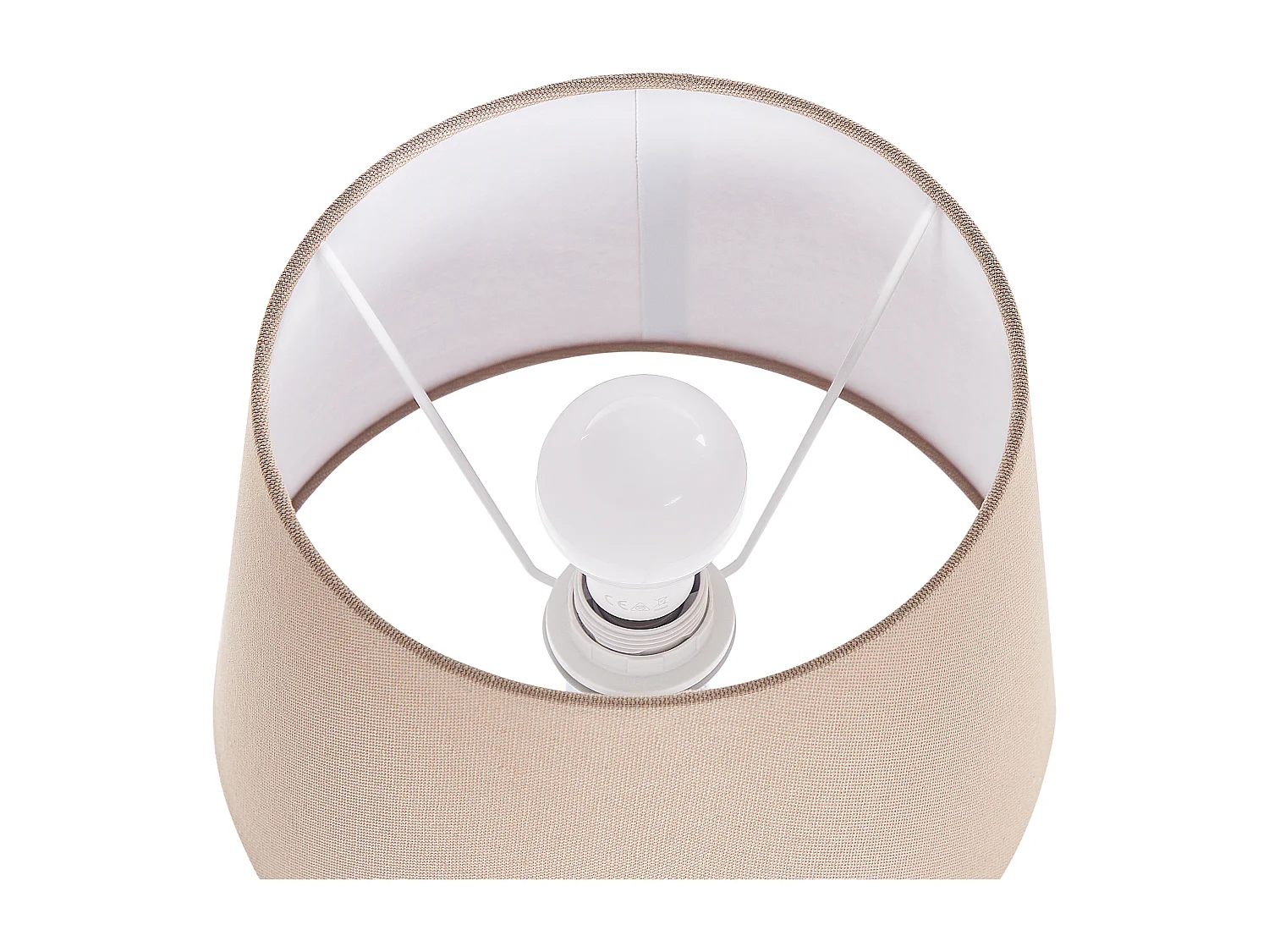 Lampe à poser en céramique bleu et blanc PALAKARIA