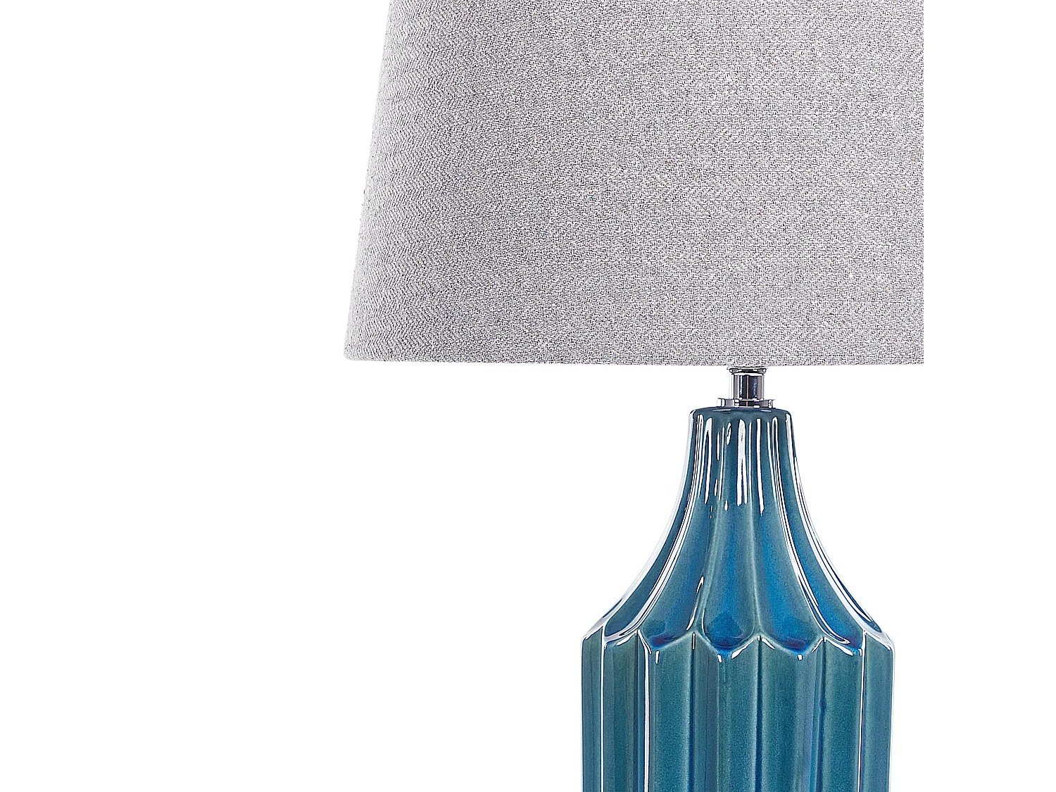 Lampe à poser ABAVA Céramique Bleu paon