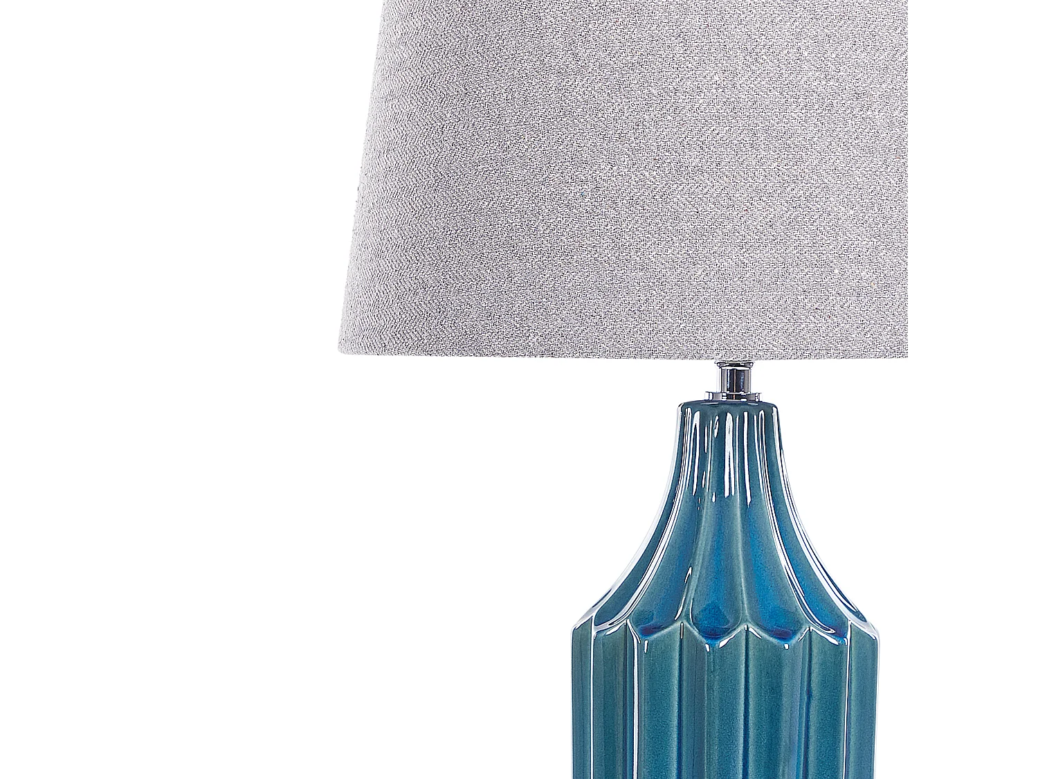 Lampe à poser ABAVA Céramique Bleu paon