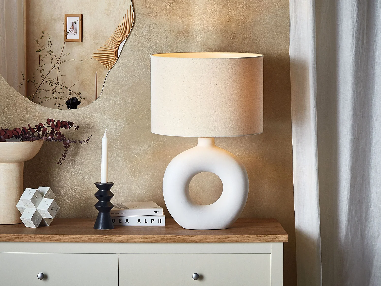 Lampe à poser VENTA Céramique Blanc