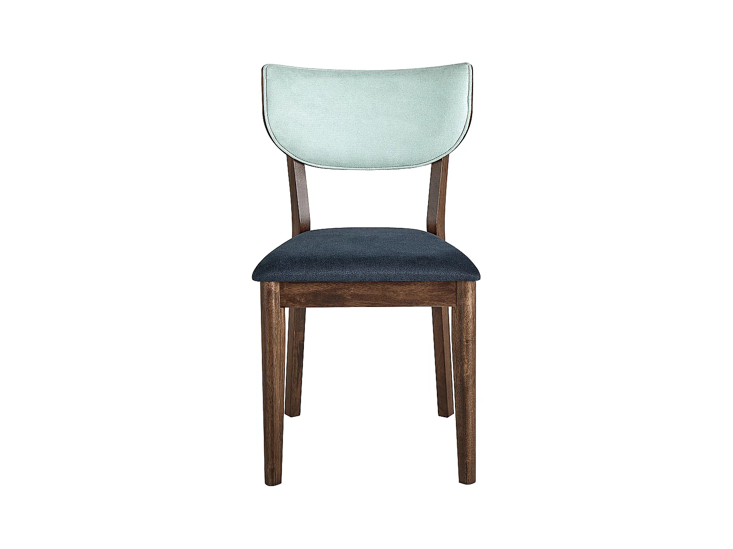 Lot de 2 chaises de salle à manger MOKA Bois Bleu foncé