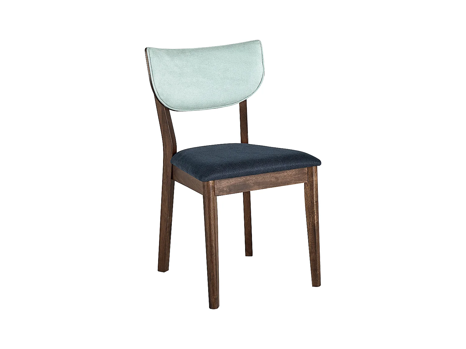 Lot de 2 chaises de salle à manger MOKA Bois Bleu foncé