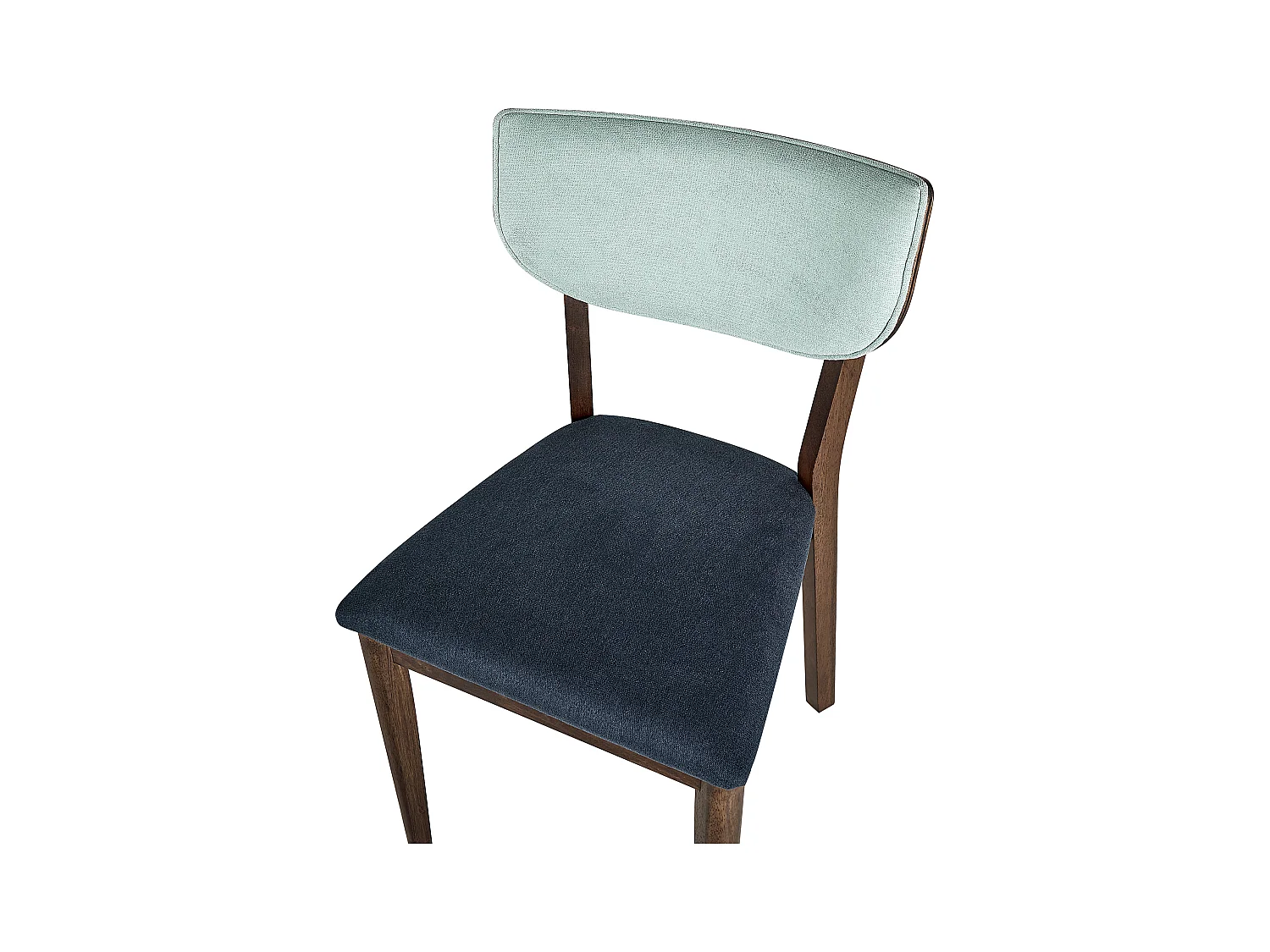 Lot de 2 chaises de salle à manger MOKA Bois Bleu foncé