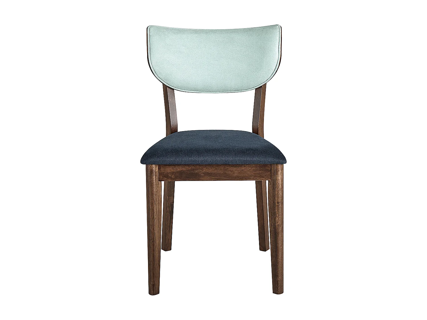 Lot de 2 chaises de salle à manger MOKA Bois Bleu foncé