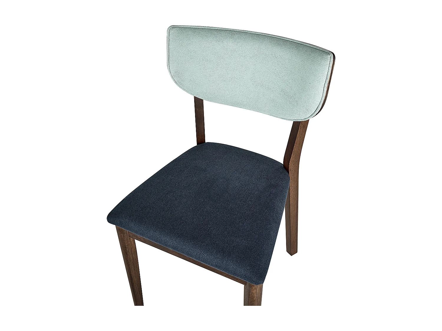 Lot de 2 chaises de salle à manger MOKA Bois Bleu foncé
