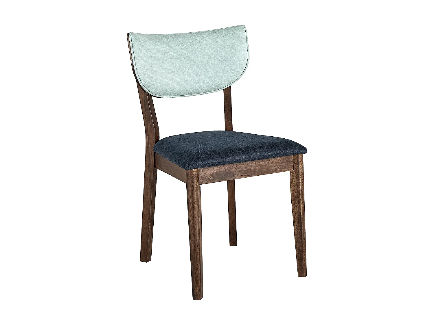 Lot de 2 chaises de salle à manger MOKA Bois Bleu foncé