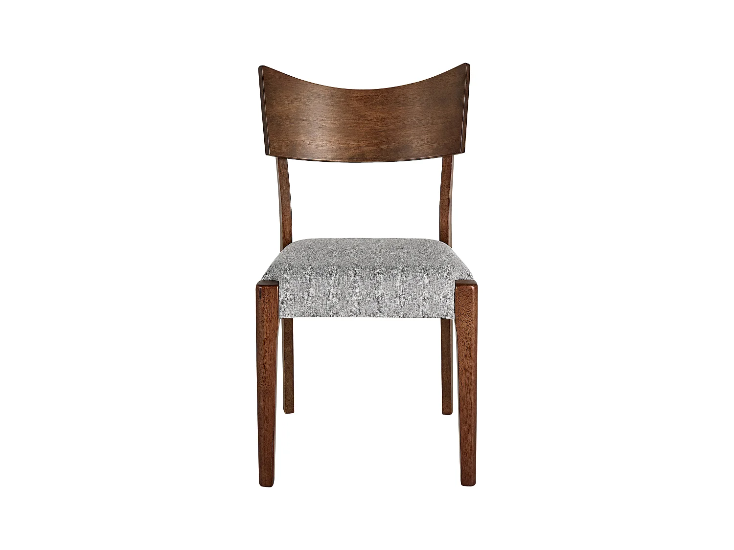 Set van 2 eetkamerstoelen EDEN Hout Lichtgrijs